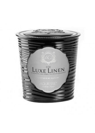 Aquiesse Luxe Linen Scented Candle Tin